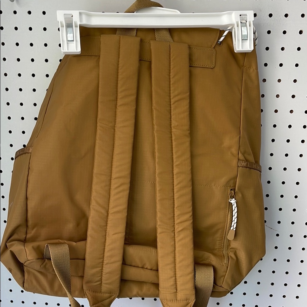 Madewell Tan Canvas Backpack with Flap Closure - Picture 2 of 3